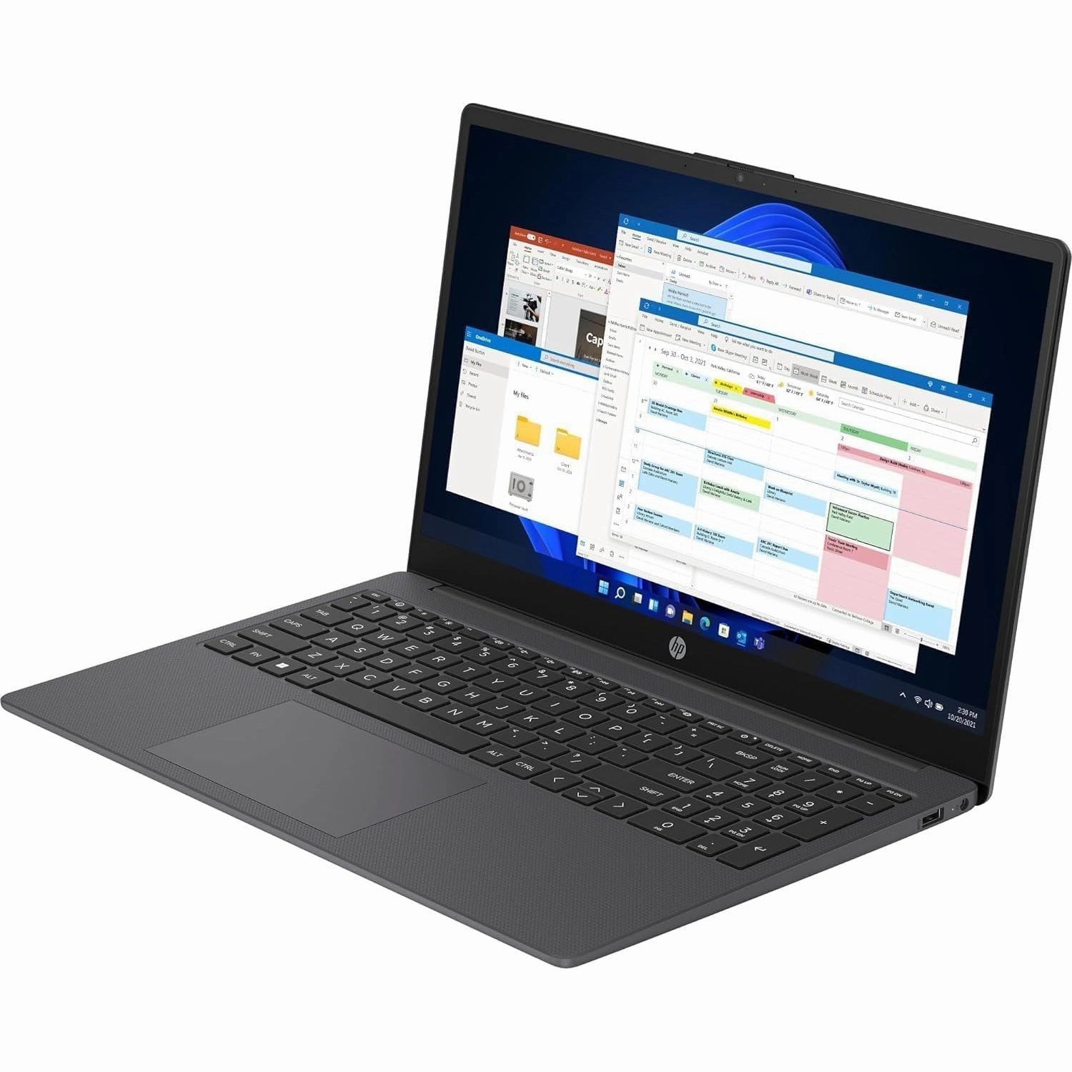 HP Laptop 15-fc0018na - AMD Ryzen 3, 4GB RAM, 128GB SSD, 15.6" Full HD, Windows 11 - Jet Black