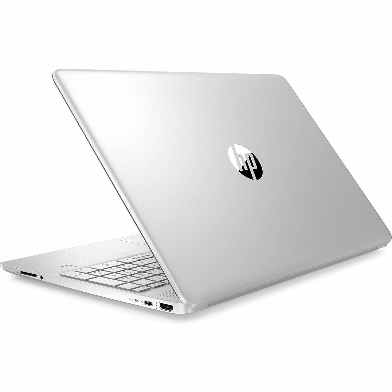 HP Laptop PC 15s-fq0028na - Intel Pentium Silver N5030 Processor - 4GB RAM - 128GB SSD - 15.6 inch HD display - Windows 11 Home - Natural Silver