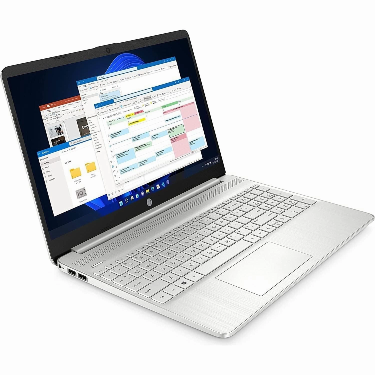 HP Laptop PC 15s-fq2015sa | Intel Core i3-1115G4 Processor | 8GB RAM | 256GB SSD | 15.6 inch Full HD 16:9 display | Microsoft Windows 11 Home OS | Natural Silver