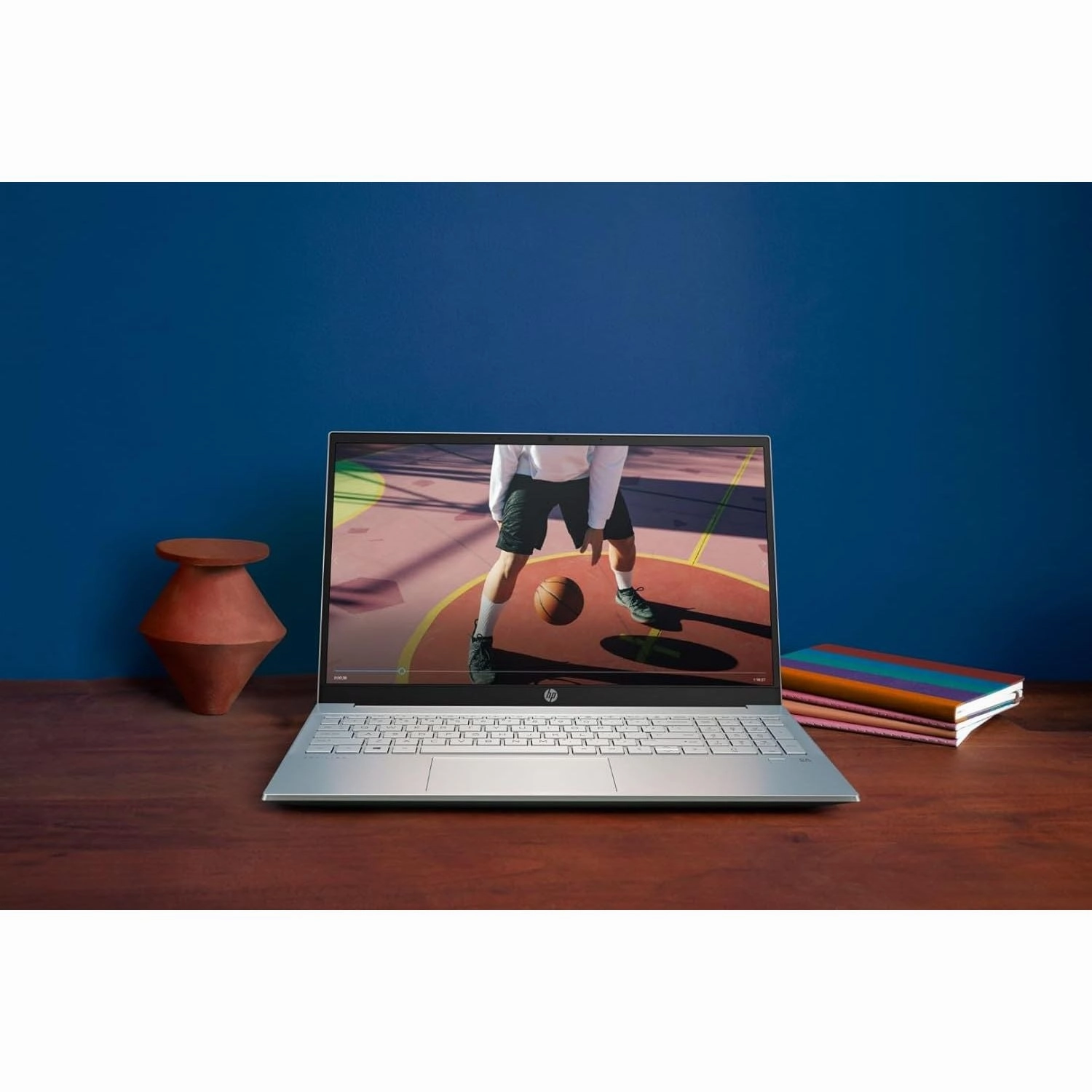 HP Pavilion 15.6" Laptop, AMD Ryzen 7 7730H, 16GB RAM, 512GB SSD, Radeon Graphics, FHD Display, Win 11, B&O Audio, Natural Silver (15-eh3000sa)