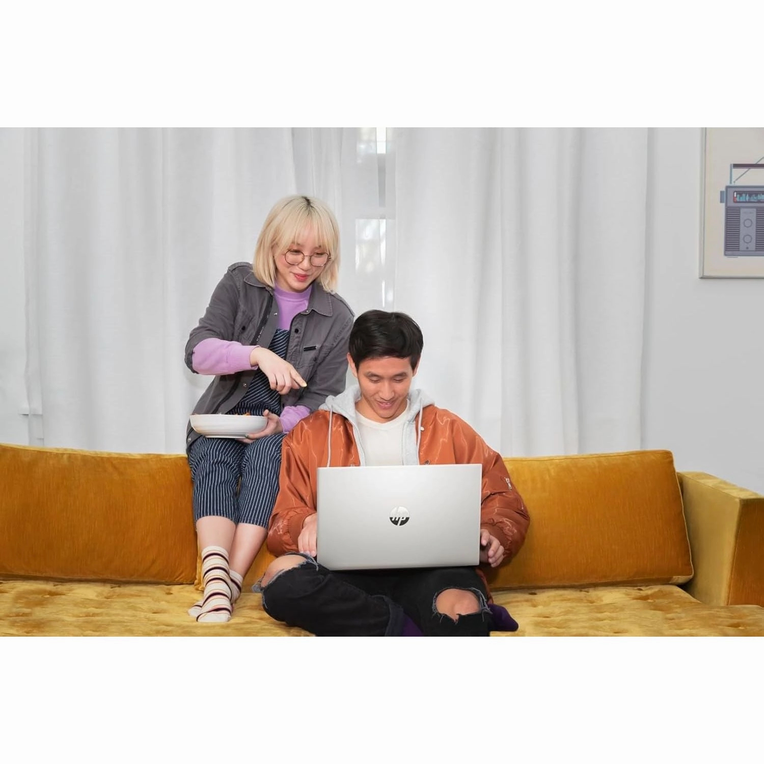HP Pavilion 15.6" Laptop, AMD Ryzen 7 7730H, 16GB RAM, 512GB SSD, Radeon Graphics, FHD Display, Win 11, B&O Audio, Natural Silver (15-eh3000sa)