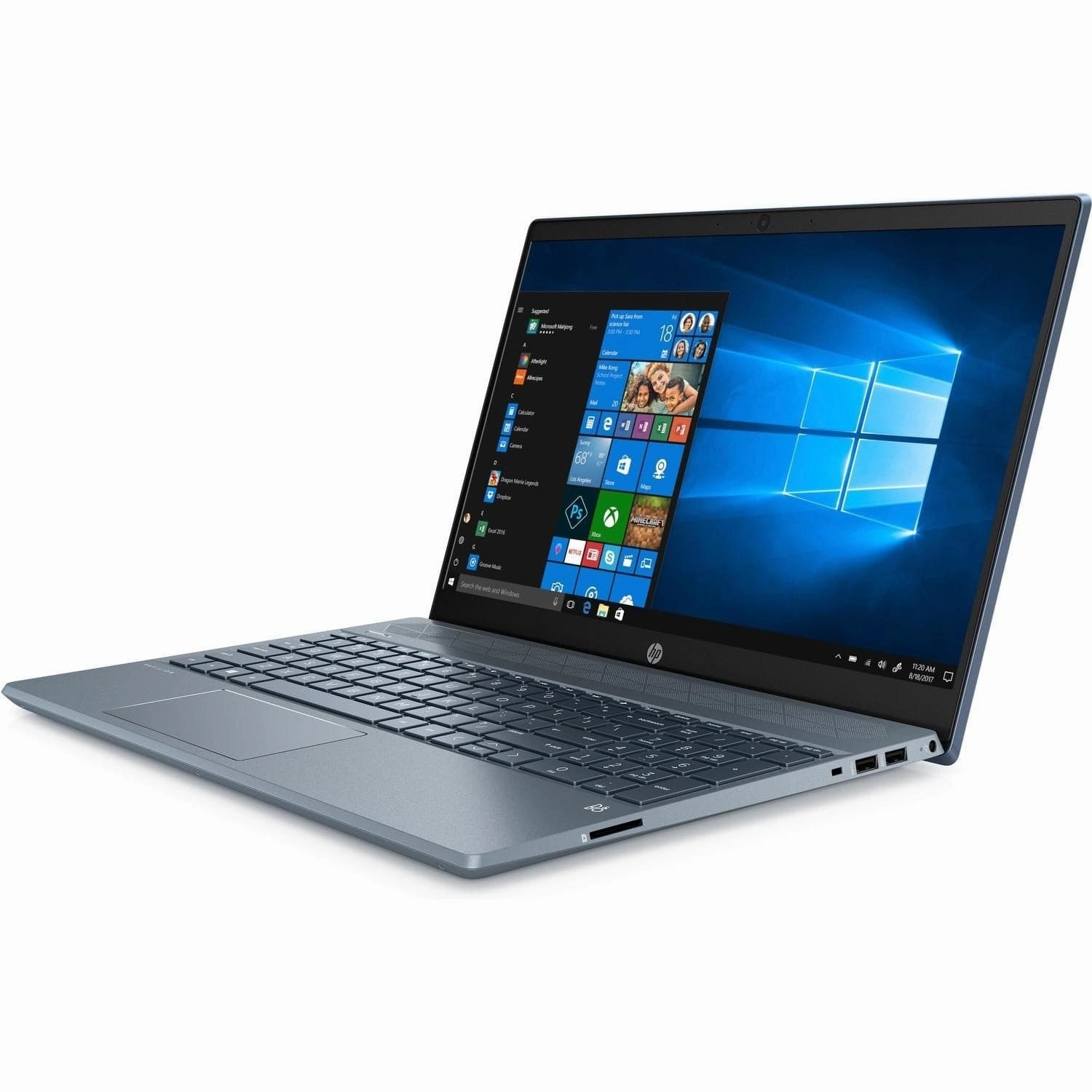 HP Pavilion 15-CW1XXX AMD Ryzen 3 3300U, 4GB RAM, 240GB SSD Storage, AMD Radeon Vega 6 Graphics - Blue