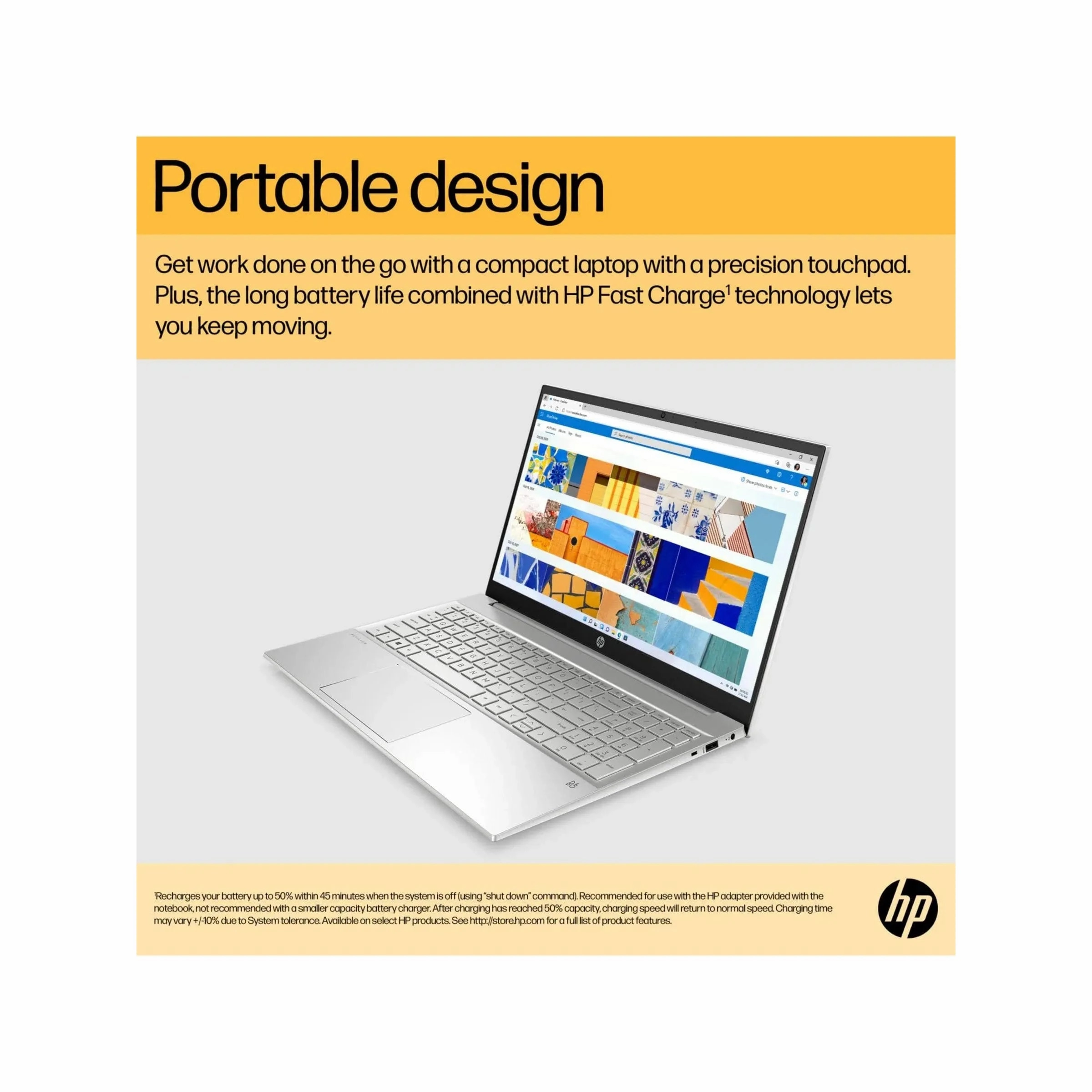 HP Pavilion 15-eh1024na 15.6" Laptop AMD Ryzen 5 512GB SSD - Silver