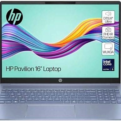 HP Pavilion 16 C Intel Core Ultra 5-125U, 16GB RAM, 512GB SSD, Intel Arc Graphics, Win 11, Sky Blue