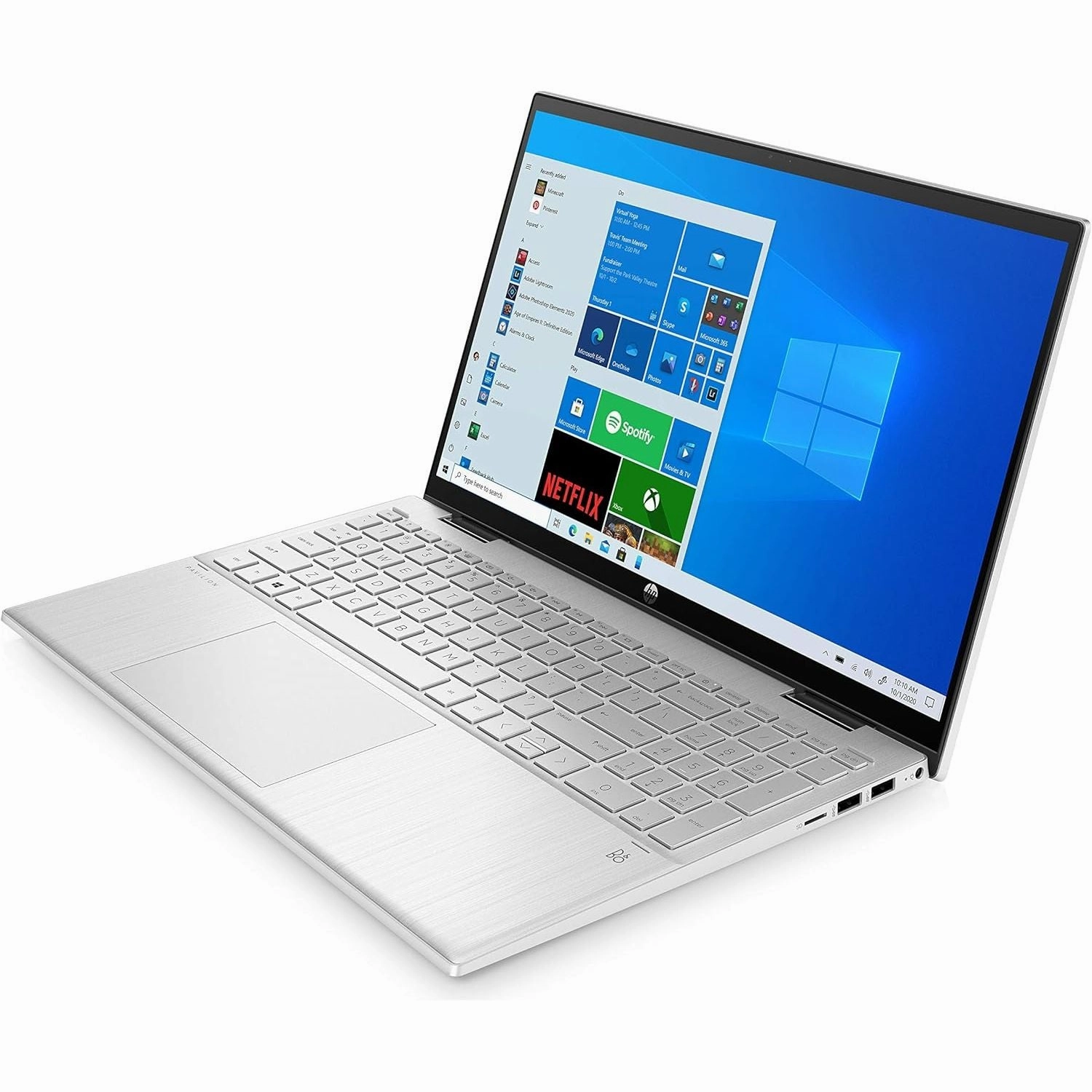 HP Pavilion x360 14-DY0008 Laptop  Intel i3-1125G4, 8GB RAM, 128GB SSD, 14" Touchscreen, Windows 11, Silver