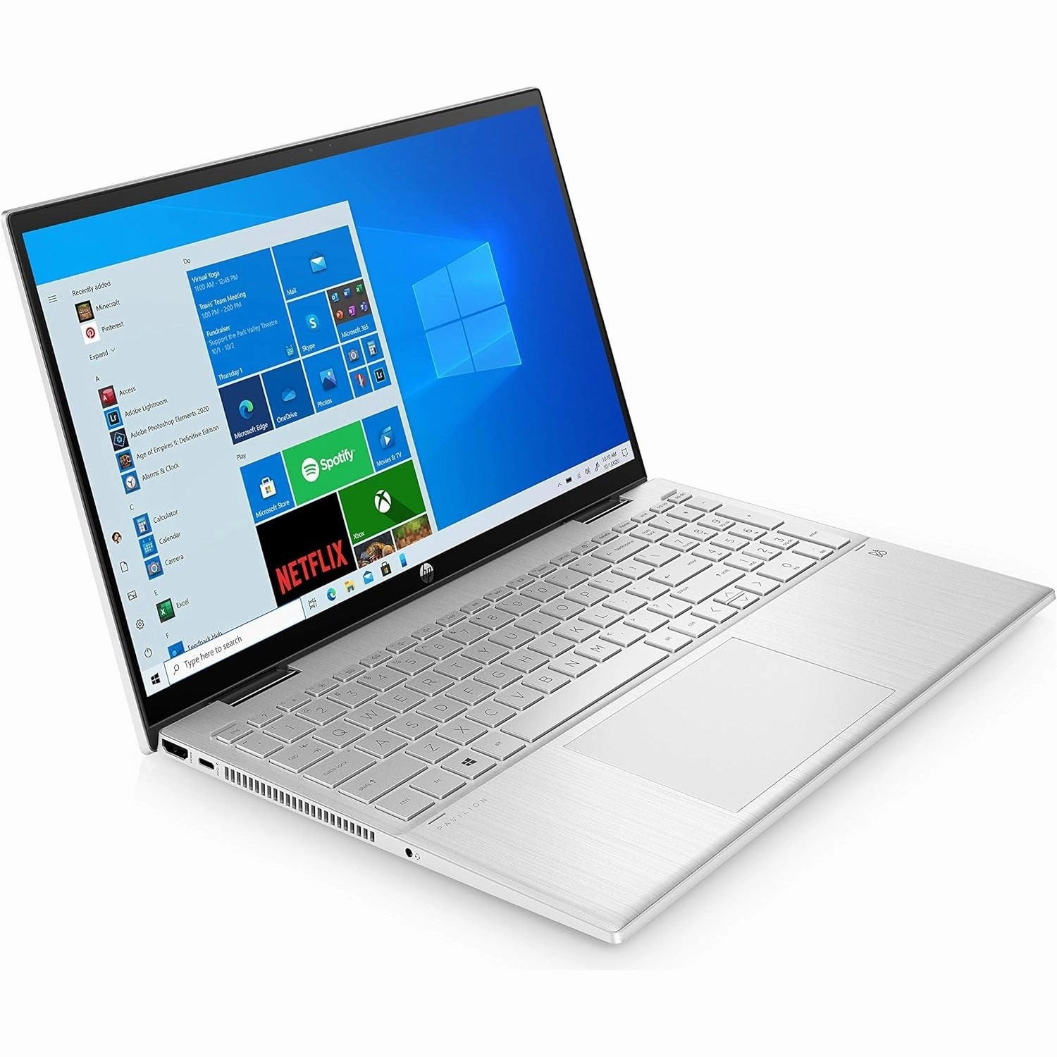HP Pavilion x360 14-DY0008 Laptop  Intel i3-1125G4, 8GB RAM, 128GB SSD, 14" Touchscreen, Windows 11, Silver