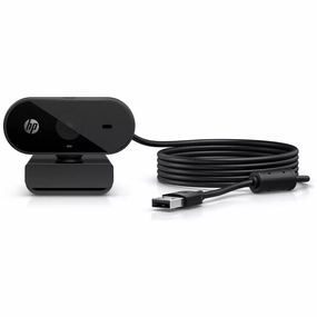 HP PC Webcam 320, 1080p FHD, Compatible with Chrome, Auto Light Corrector, Built-in Microphone, 66 Degree Wide Angle Field of View, Support with 360 Degree Swivel Clip [Black] desktop computers, gaming desktop pc, all in one desktop deals