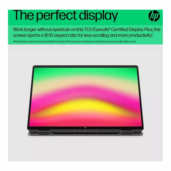 HP Spectre x360 16-f2500na 16" Laptop (Intel Core i7-1360P 13th Gen, 16GB RAM, 1TB SSD, A370M Graphics, Ultra HD 4K OLED, Windows 11 Home, Black
