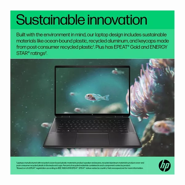 HP Spectre x360 16-f2500na 16" Laptop (Intel Core i7-1360P 13th Gen, 16GB RAM, 1TB SSD, A370M Graphics, Ultra HD 4K OLED, Windows 11 Home, Black