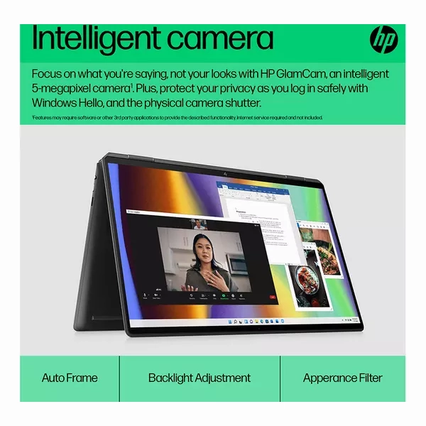 HP Spectre x360 16-f2500na 16" Laptop (Intel Core i7-1360P 13th Gen, 16GB RAM, 1TB SSD, A370M Graphics, Ultra HD 4K OLED, Windows 11 Home, Black