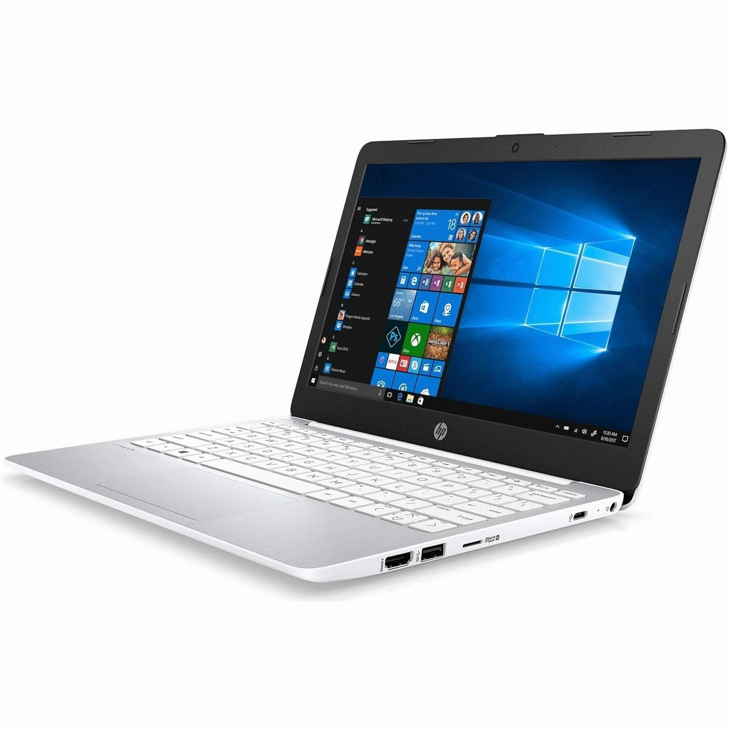 HP Stream 11-ak0502sa - 11.6" Laptop - Intel? Celeron N4000 - 32 GB eMMC - 2 GB DDR4 - Intel? UHD Graphics 600 - White