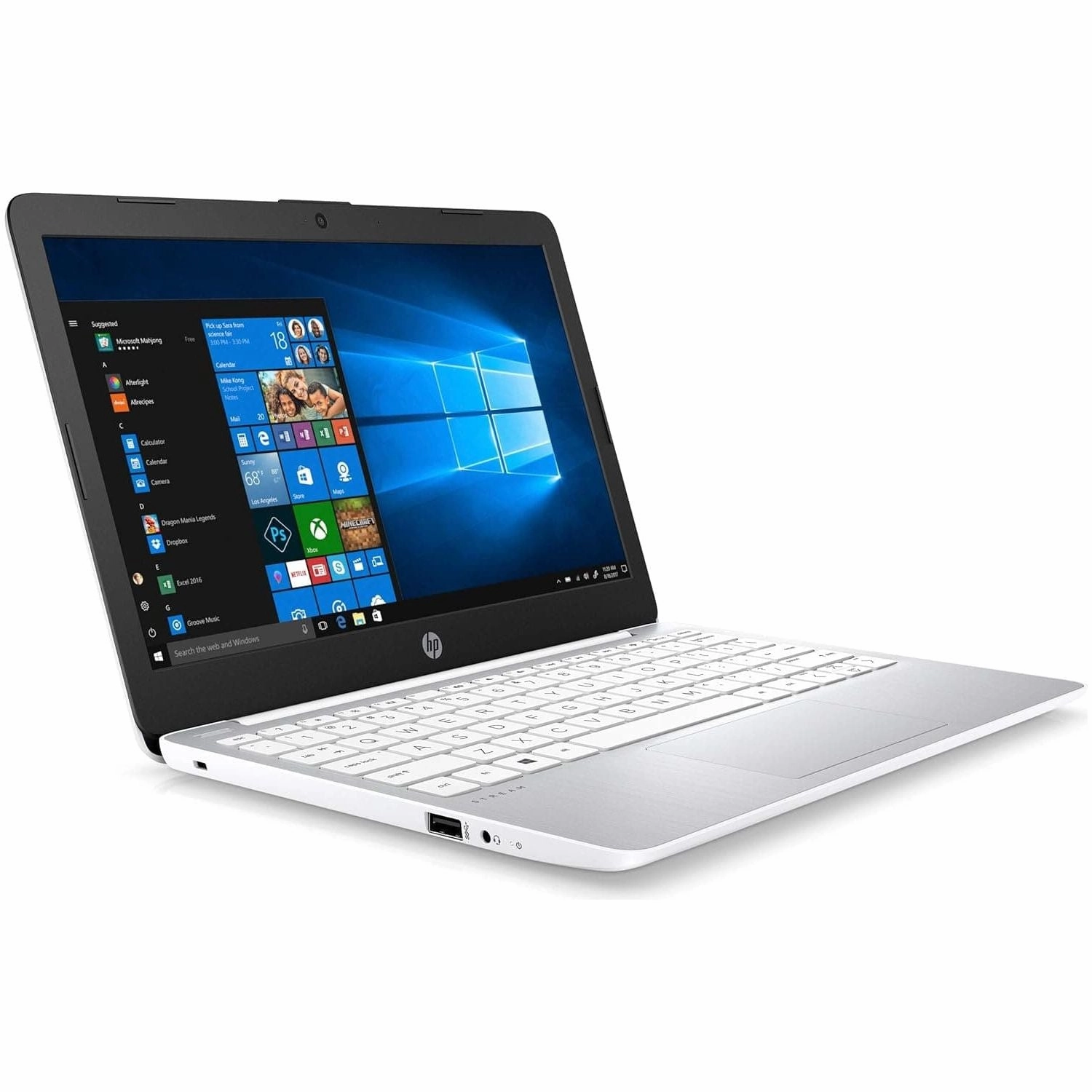 HP Stream 11-ak0502sa - 11.6" Laptop - Intel? Celeron N4000 - 32 GB eMMC - 2 GB DDR4 - Intel? UHD Graphics 600 - White