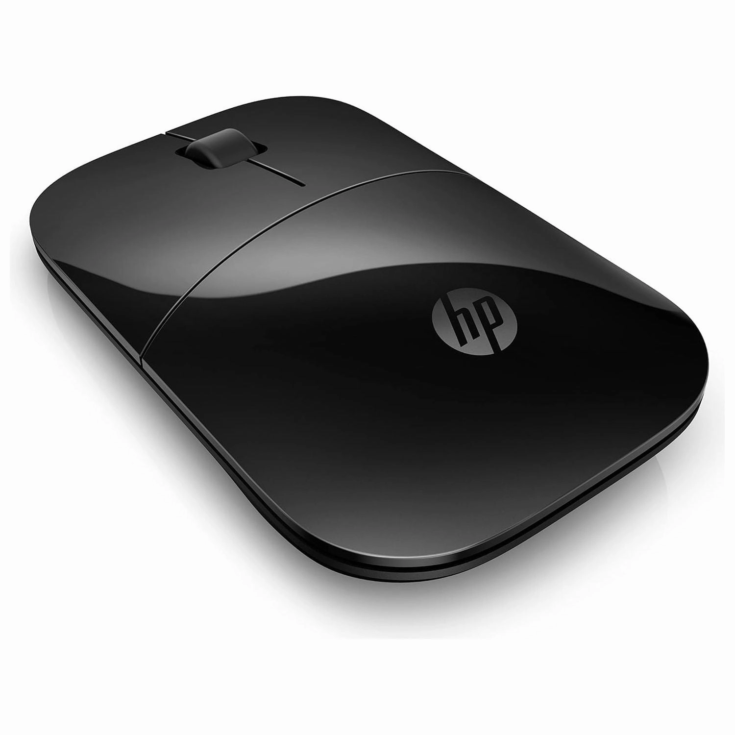 HP Z3700 Wireless Mouse C Slim, 2.4GHz Connectivity, 1200 DPI Optical Sensor, Multi-Surface, Blue LED, Up to 16-Month Battery Life C Black