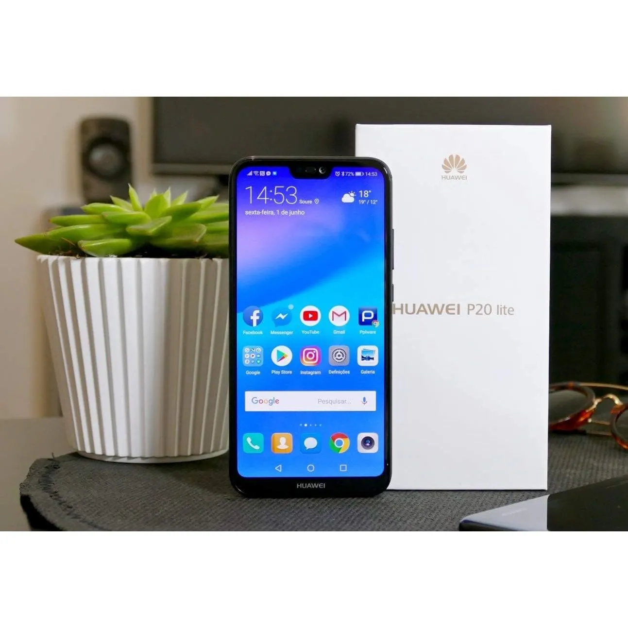 Huawei P20 Lite 4G 128GB Storage 4GB RAM Dual Sim - Black - Unlocked