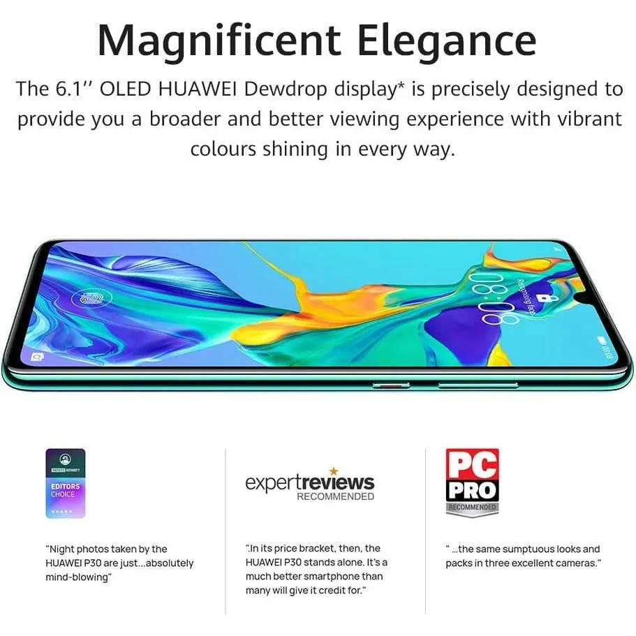 Huawei P30 128 GB 6.1 Inch - Leica Triple Camera, 6GB RAM