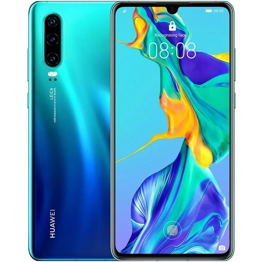 Huawei P30 4G - 6GB RAM, Dual SIM, 128GB Storage, Aurora Blue, Unlocked unlocked phones,budget smartphones,cell phone deals,latest mobile phones