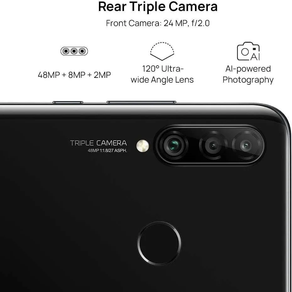 Huawei P30 Lite 128GB Black Sim-Free Unlocked Mobile Phone