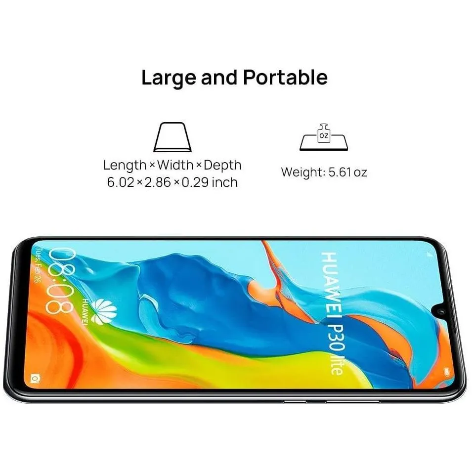 Huawei P30 Lite 128GB Black Sim-Free Unlocked Mobile Phone