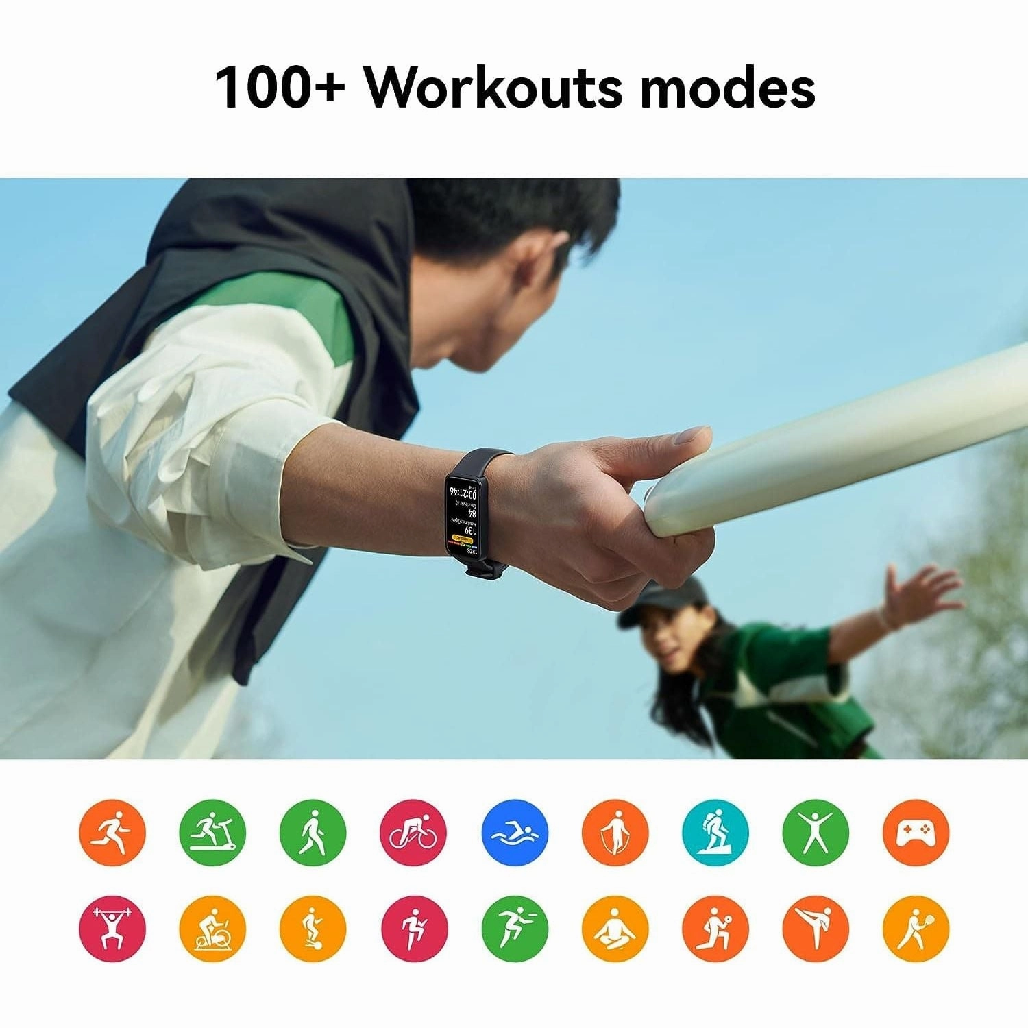 HUAWEI Band 8 Fitness Tracker - Ultra Thin Smart Band, 2 Weeks Battery, Health & Sleep Tracking - Android & iOS Compatible - Black