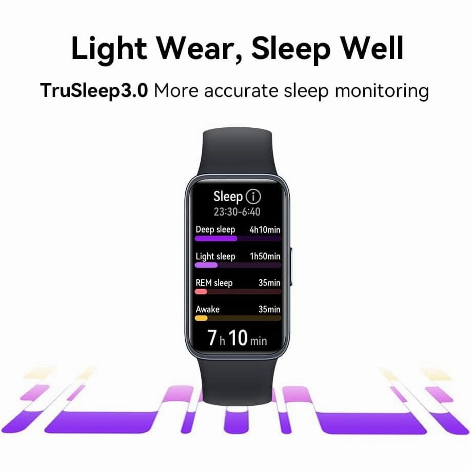 HUAWEI Band 8 Fitness Tracker - Ultra Thin Smart Band, 2 Weeks Battery, Health & Sleep Tracking - Android & iOS Compatible - Black