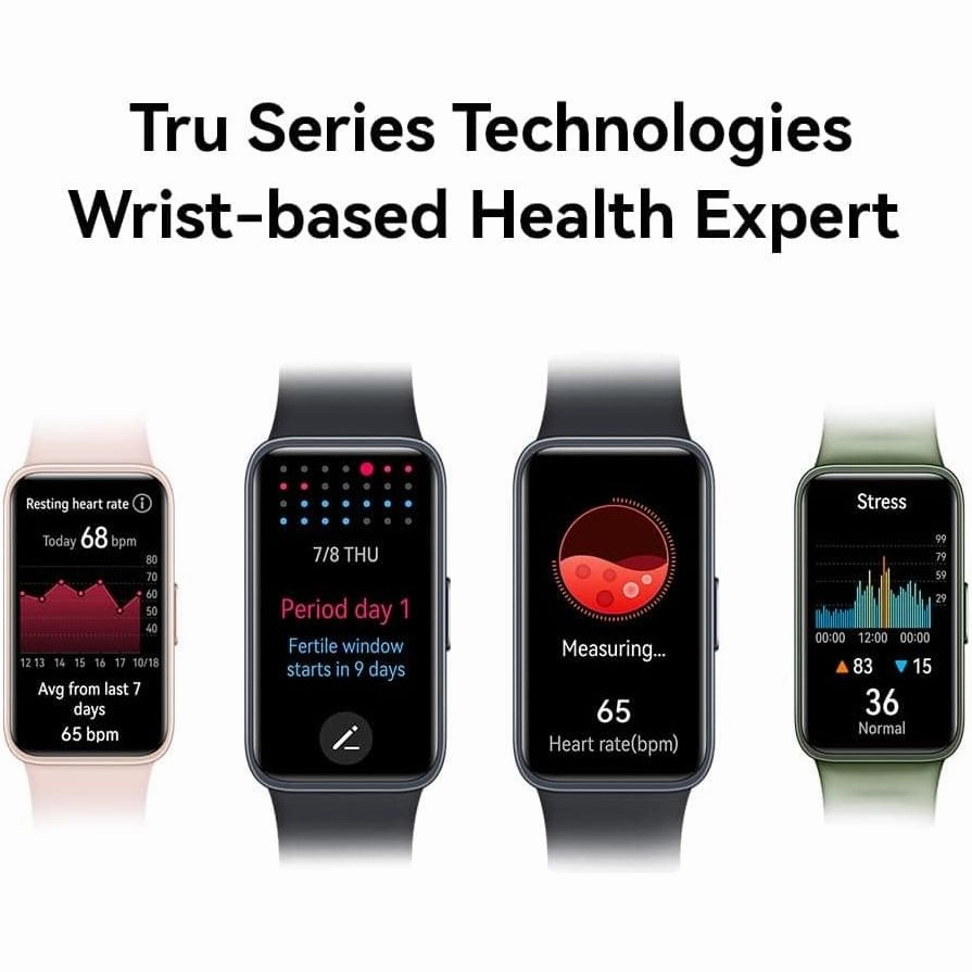 HUAWEI Band 8 Fitness Tracker - Ultra Thin Smart Band, 2 Weeks Battery, Health & Sleep Tracking - Android & iOS Compatible - Black