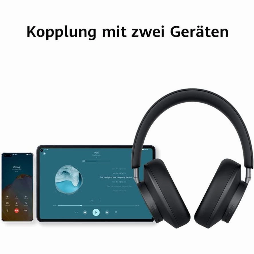 HUAWEI FreeBuds Studio, Wireless Intelligent Dynamic Active Noise Cancellation Headphones with Bluetooth, High Resolution Music and Fast Charging, Blush Gold
