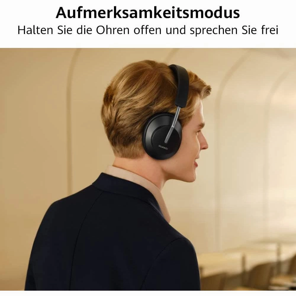 HUAWEI FreeBuds Studio, Wireless Intelligent Dynamic Active Noise Cancellation Headphones with Bluetooth, High Resolution Music and Fast Charging, Blush Gold
