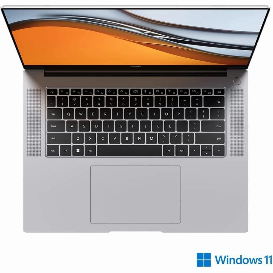 HUAWEI MateBook 16 Laptop, 16 inch 2.5K Full Display, AMD Ryzen 7 5800H, 16 GB RAM, 512 GB SSD, E= 1 colour accuracy, Wi-Fi 6, Dual Shark Fin fan cooling system,90 W,Windows 11,Space Grey