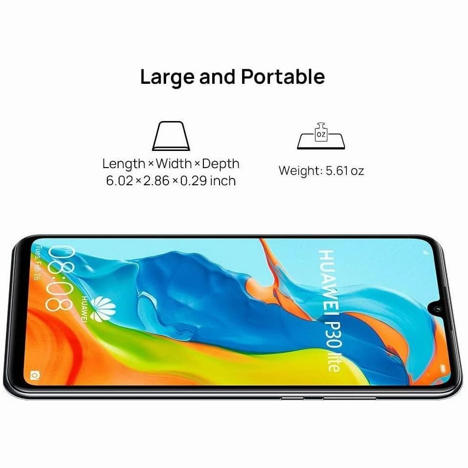 Huawei P30 Lite 128GB Black Sim-Free Unlocked Mobile Phone