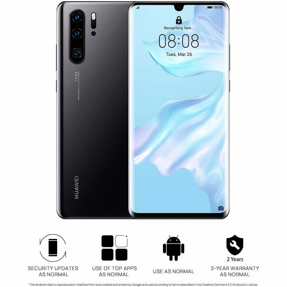 HUAWEI P30 Pro 128 GB 8 GB RAM- Midnight Black - Unlocked