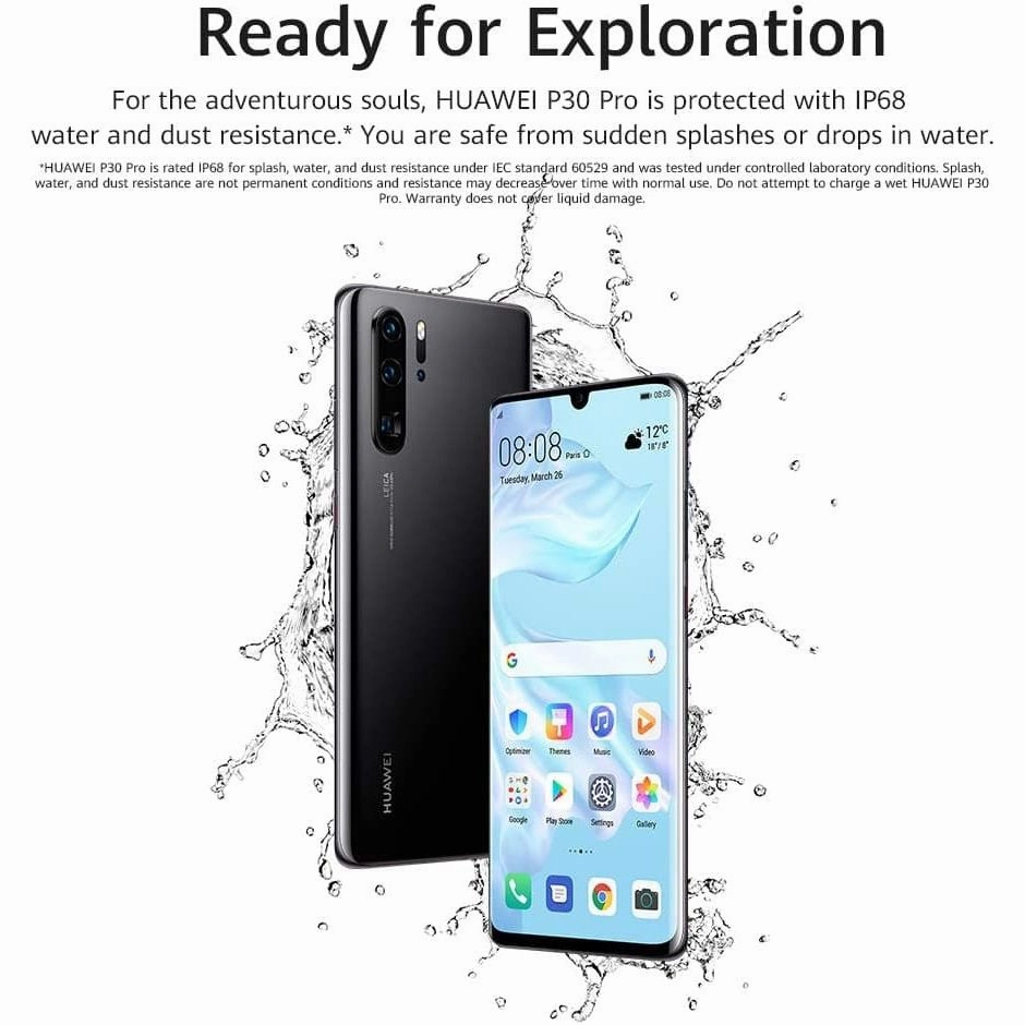 HUAWEI P30 Pro 128 GB 8 GB RAM- Midnight Black - Unlocked