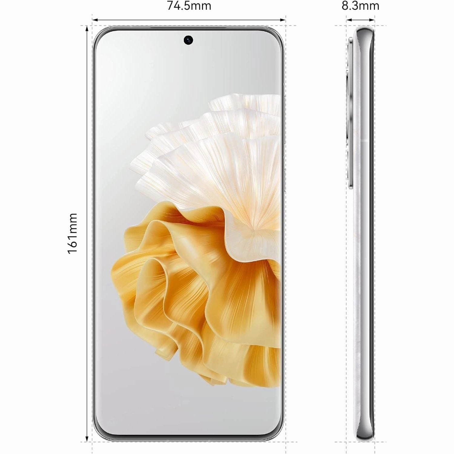 Huawei P60 Pro 4G - 8GB RAM, 256GB Storage, Dual Sim, Rococo Pearl, Unlocked