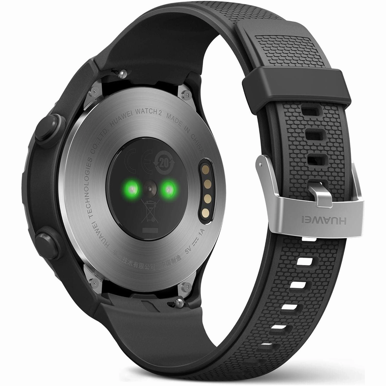 HUAWEI Watch 2 Sport Smartwatch, Fitness and Activities Tracker with Built-in GPS, Heart Rate, Music, Smart Notificatons, IP68-Life Waterproof - Black