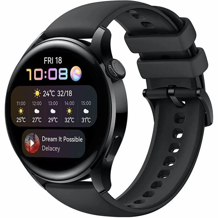 HUAWEI WATCH 3 | Connected GPS Smartwatch with Sp02 and All-Day Health Monitoring | 14 Days Battery Life - Black Fluoroelastomer Strap cheap drone for kids, professional drones for sale, mini camera drone