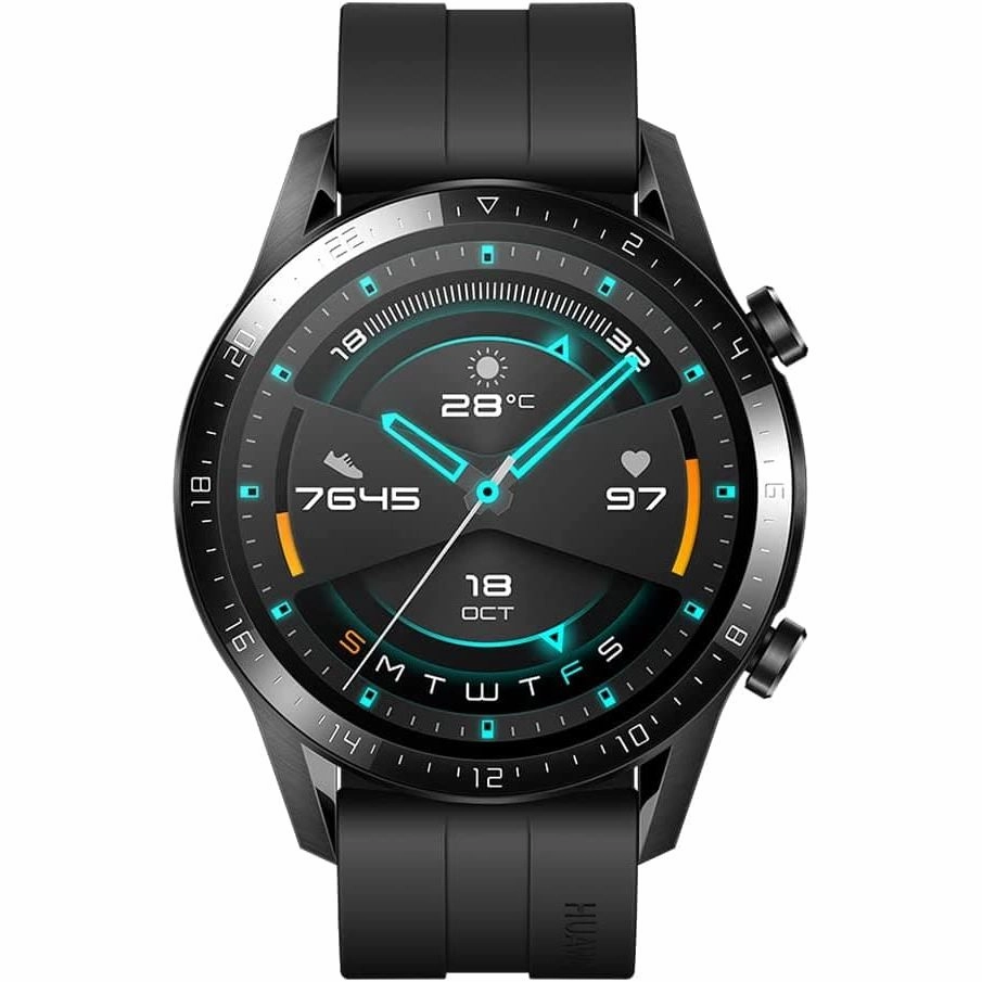 HUAWEI Watch GT 2 (46 mm) Smart Watch, 1.39 Inch AMOLED Display with 3D Glass Screen, 2 Weeks Battery Life, GPS, 15 Sport Modes, 3D Glass Screen, Bluetooth Calling Smartwatch, Matte Black