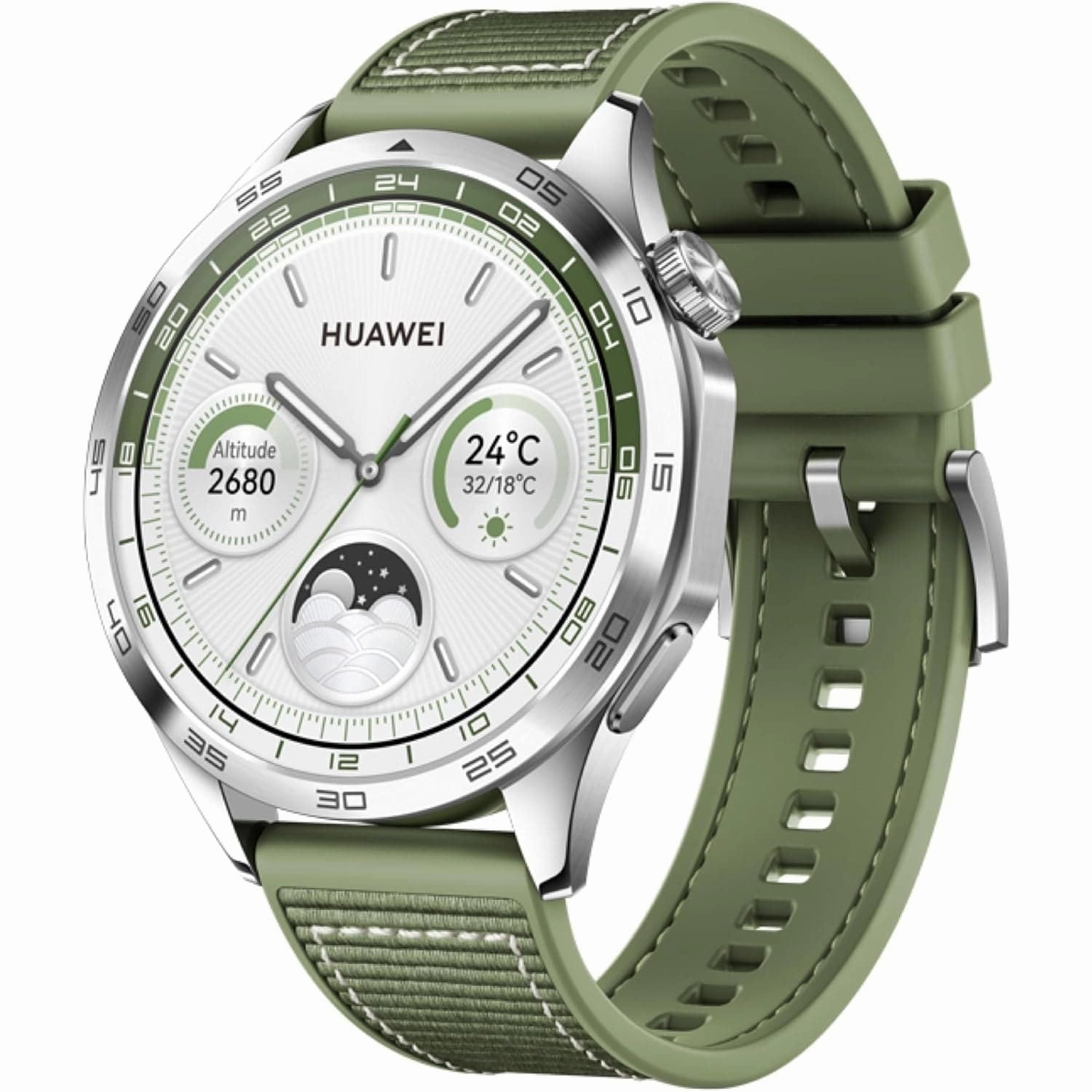 Huawei Watch GT 4 - 46mm  Smartwatch with 2-Week Battery, Fitness & Health Tracking, GPS, Compatible with Android & iOS, Green Woven nintendo switch oled, nintendo switch deals, joy-con accessories