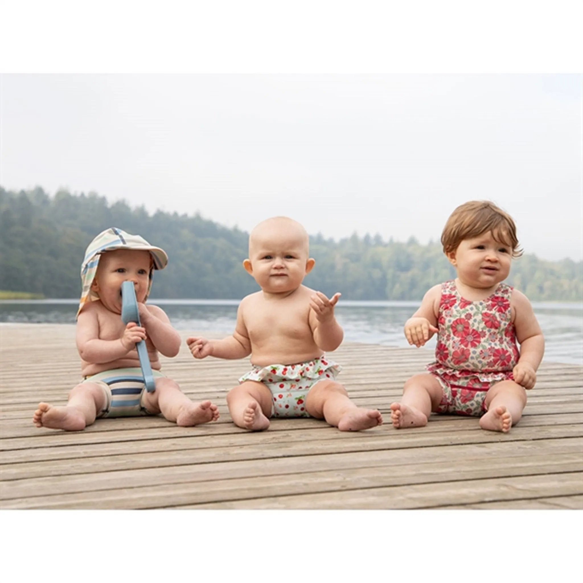Hust & Claire Peony Blue Fasai Swim Hat