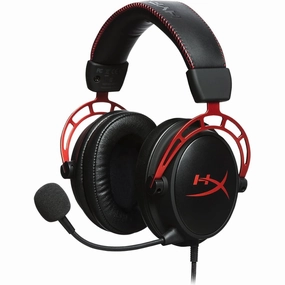 HYPERX Cloud Alpha Gaming Headset [Black/Red] earbuds and headphones, true wireless earbuds, noise cancelling earbuds