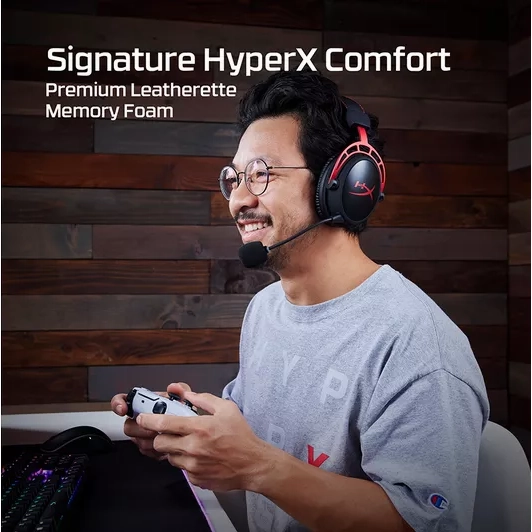 HYPERX Cloud Alpha Wireless Gaming Headset - Black & Red