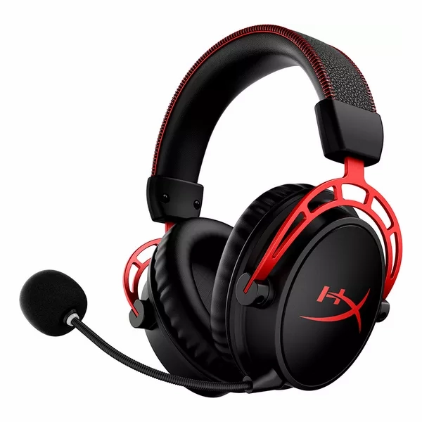 HYPERX Cloud Alpha Wireless Gaming Headset - Black & Red earbuds and headphones, true wireless earbuds, noise cancelling earbuds