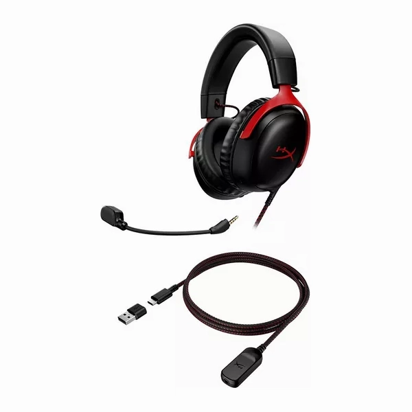 HYPERX Cloud III Wired Gaming Headset Black & Red