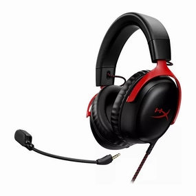 HYPERX Cloud III Wired Gaming Headset Black & Red earbuds and headphones, true wireless earbuds, noise cancelling earbuds