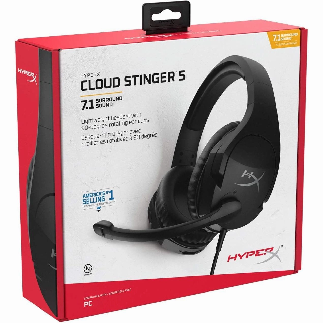 HyperX Cloud Stinger S 7.1 PC Gaming Headset - Black
