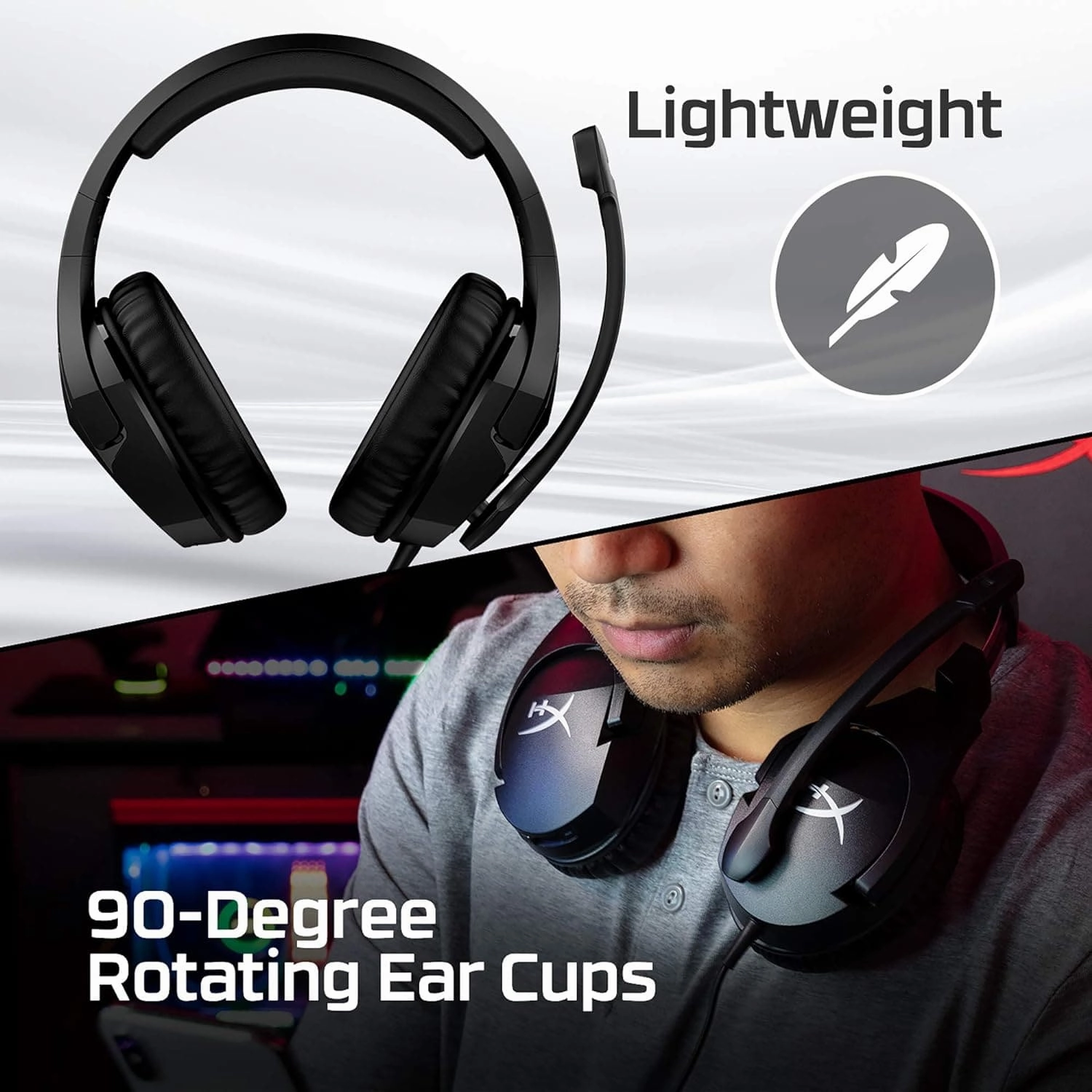 HyperX Cloud Stinger S 7.1 PC Gaming Headset - Black