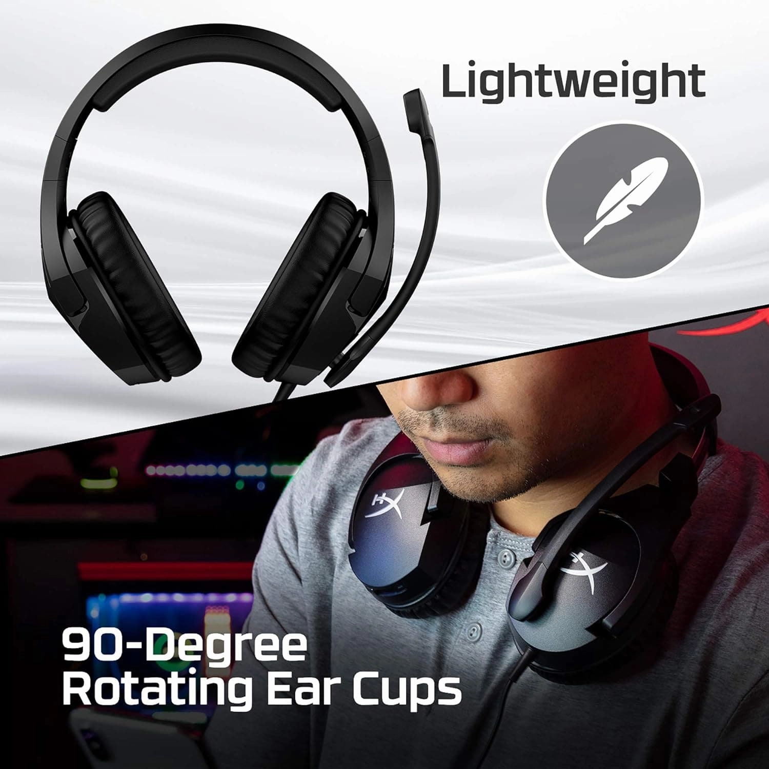 HyperX Cloud Stinger S 7.1 PC Gaming Headset - Black