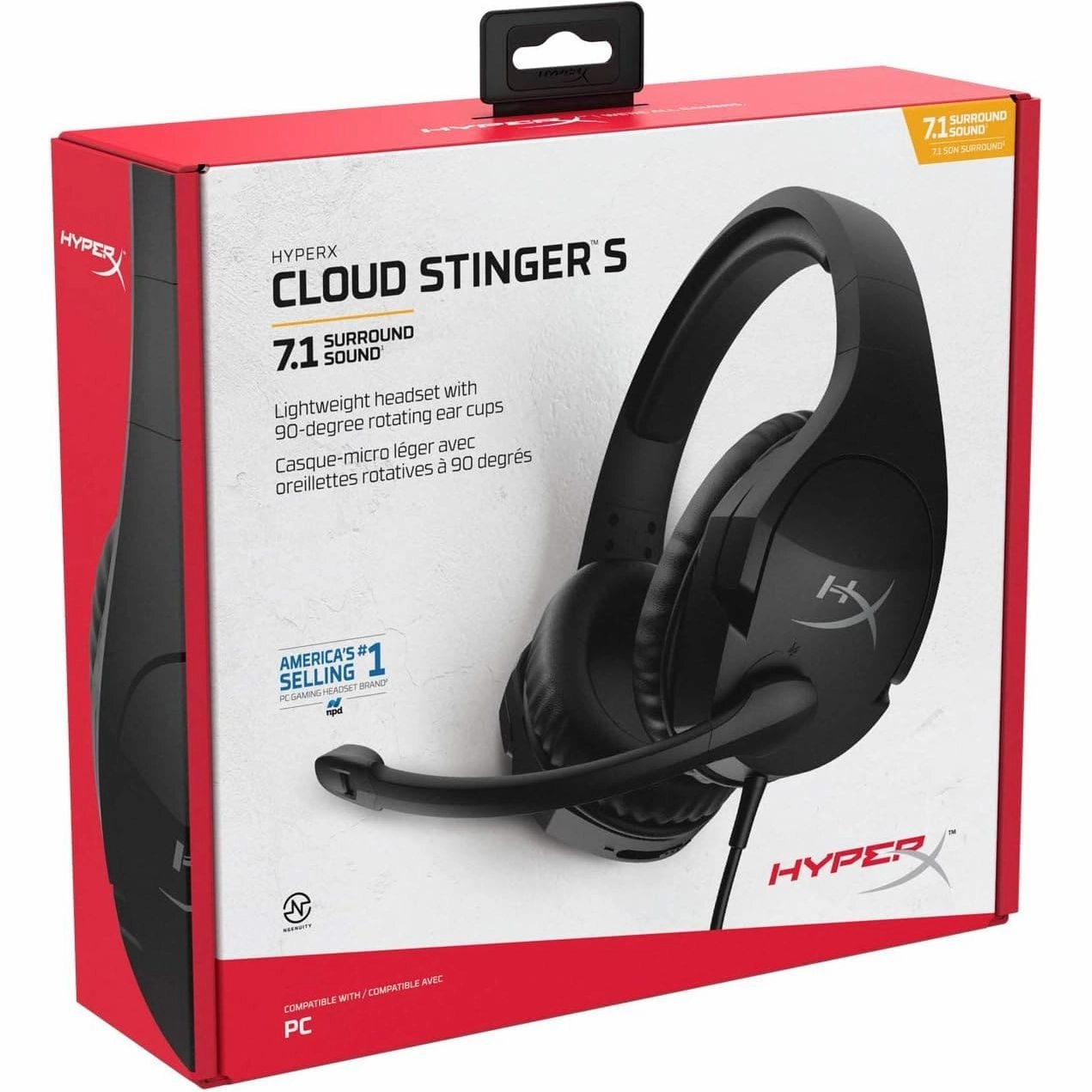 HyperX Cloud Stinger S 7.1 PC Gaming Headset - Black