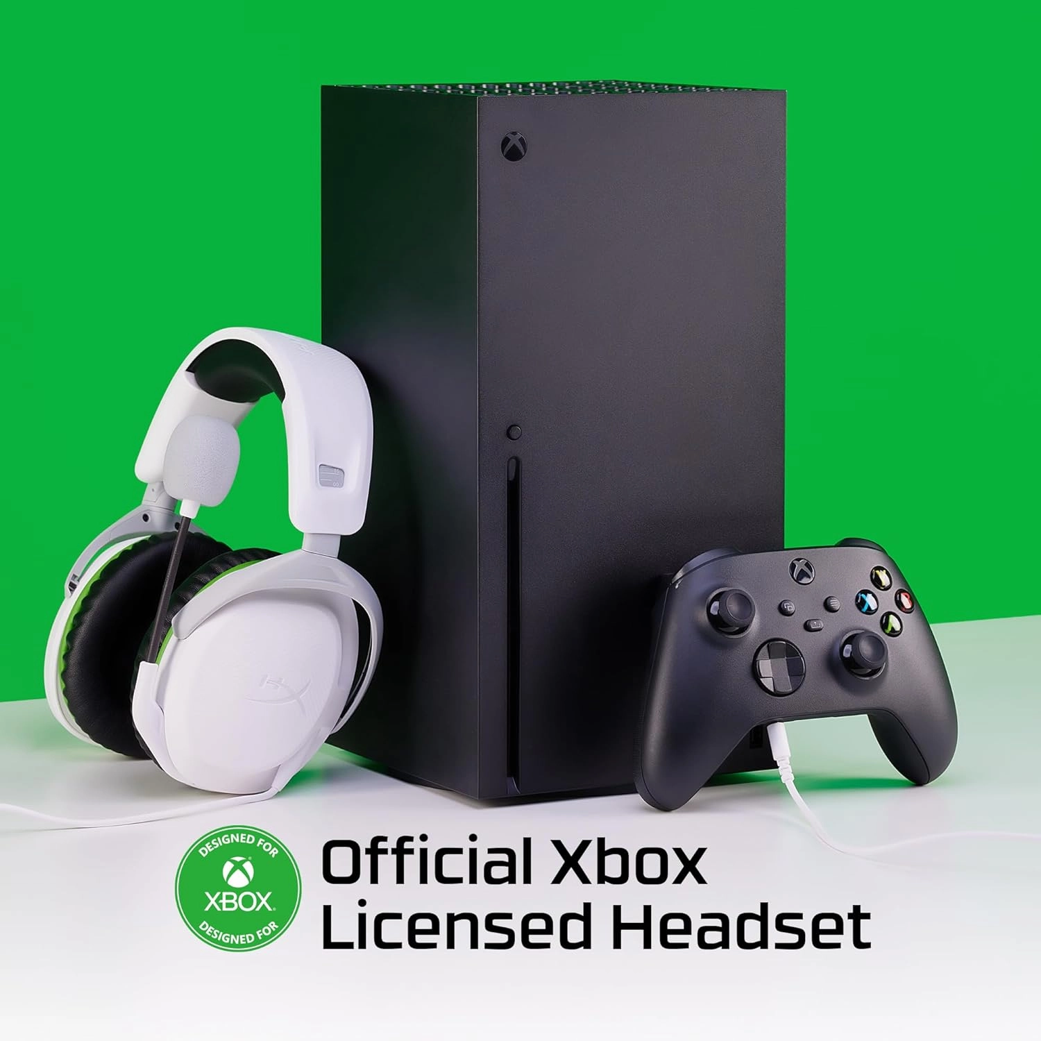 HyperX CloudX Stinger 2 Gaming Headset for Xbox - Licensed, Signature Comfort, Adjustable Headband, Wired, White