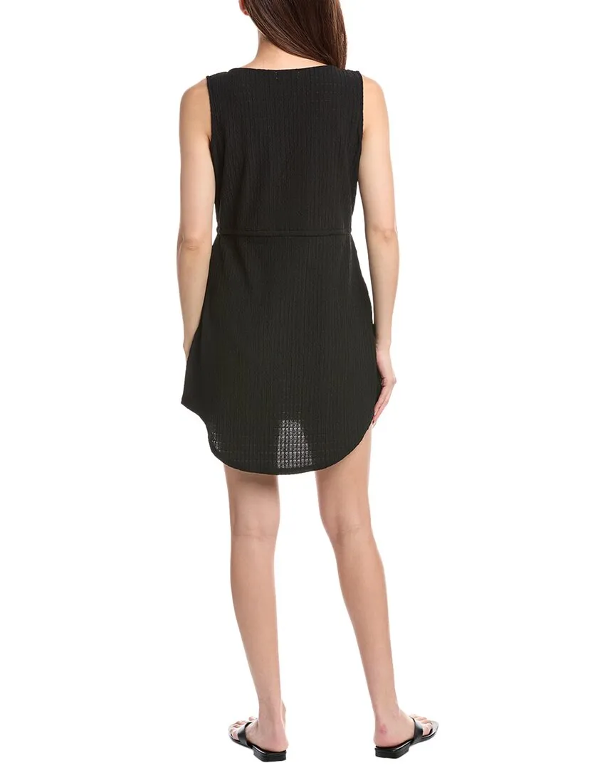 IBIZA Deep V-Neck Drawstring Waist Top