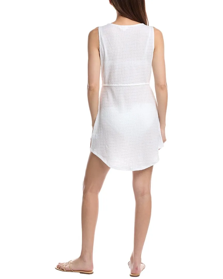 IBIZA Deep V-Neck Drawstring Waist Top