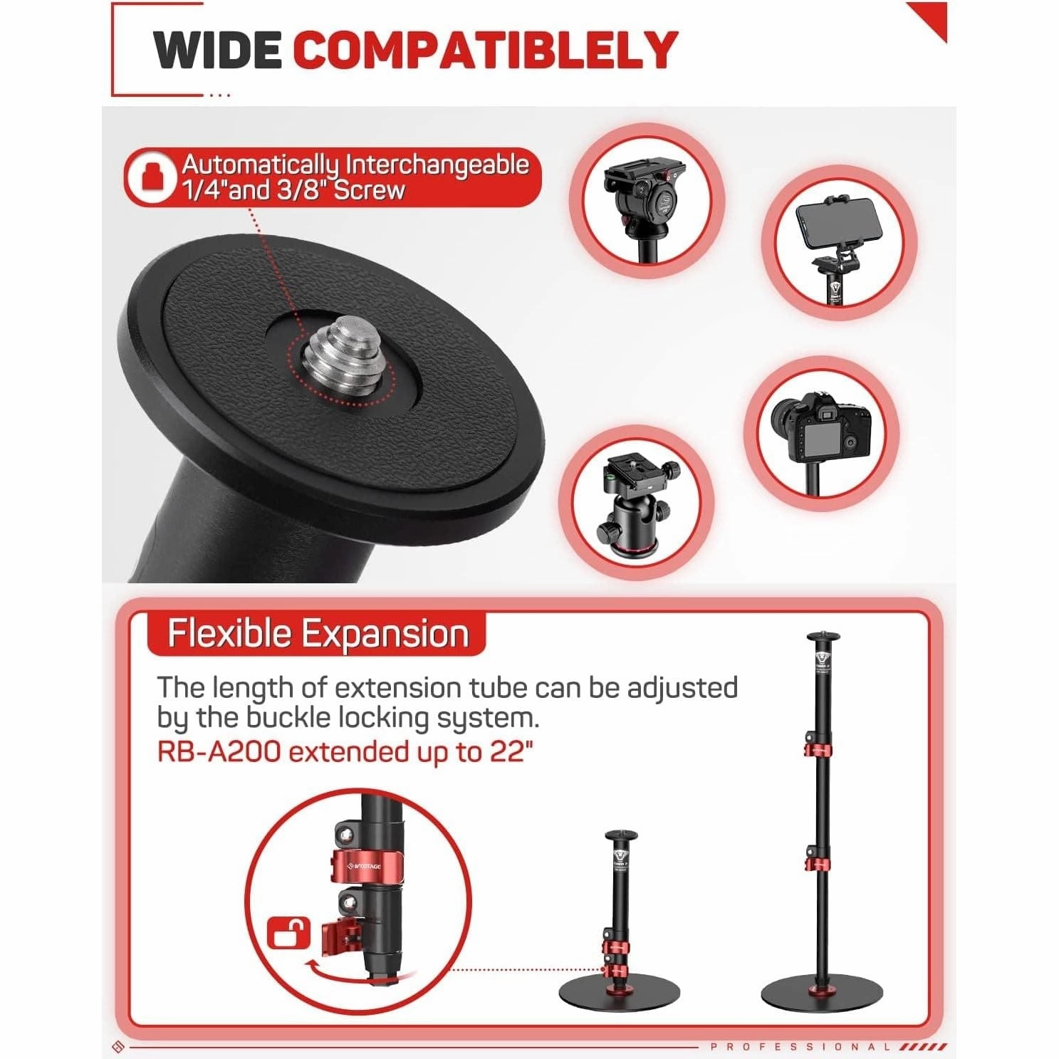 IFOOTAGE Cobra 2 Round Base RB-A200 1000010630 Monopod - Black